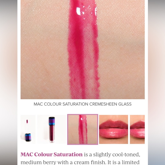 COLOUR SATURATION MAC CREMESHEEN GLASS Limited Edition - Picture 6 of 13